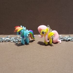 My Little Pony (MLP) Fluttershy and Rainbow Dash braclets